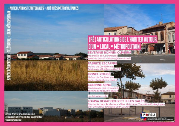 Carte postale : Réarticulations de l'habiter autour du local métropolitain - Recto